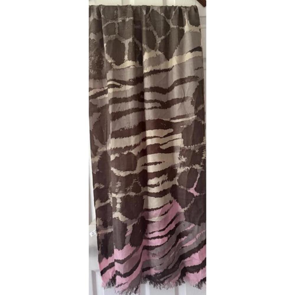 Fight Like A Girl Pink Camo Scarf Shawl Gray Breast Cancer Ribbon Regis